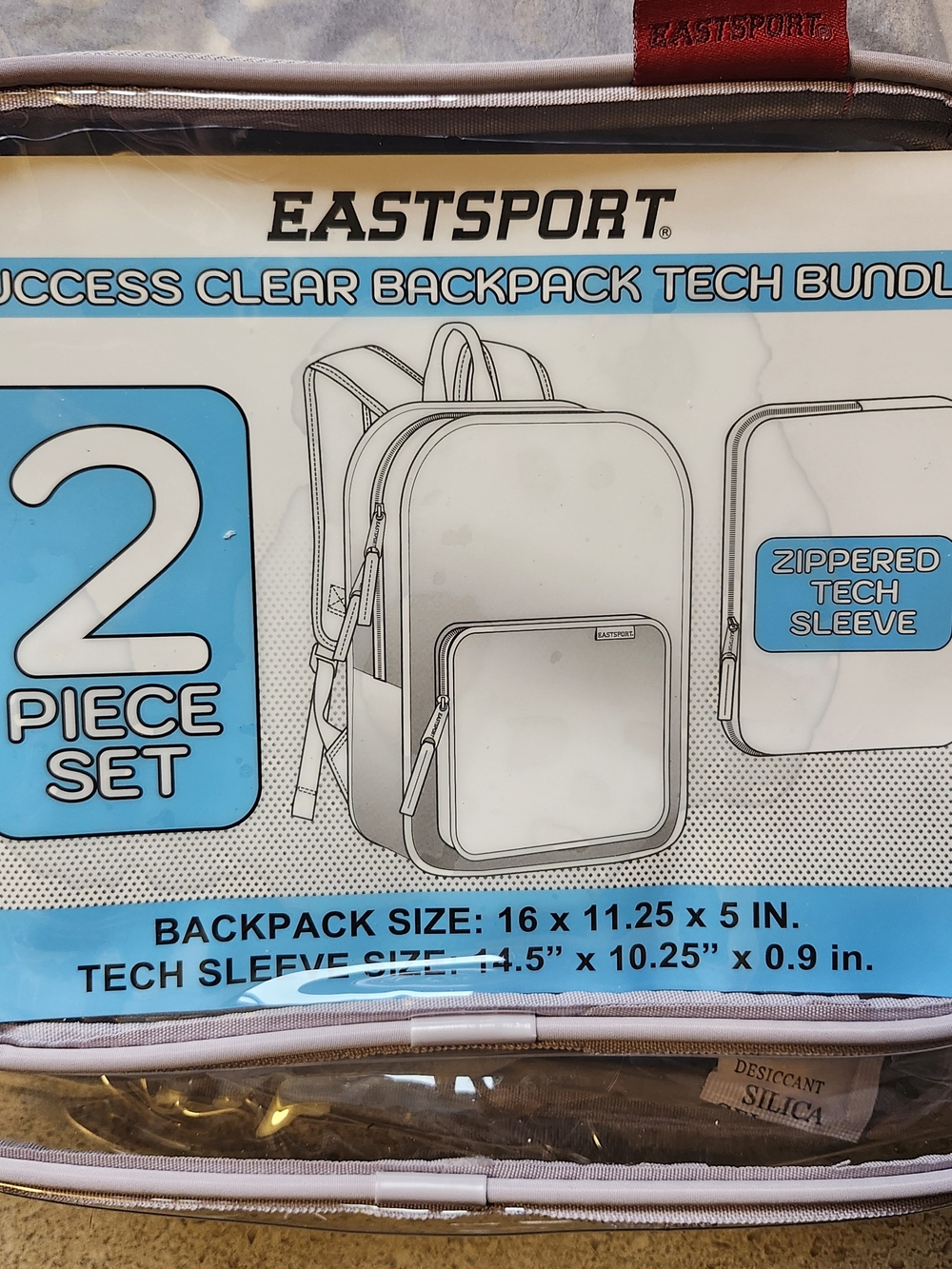 Clear  2-Piece Tech Backpack Set - Picture 8 of 8
